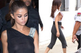 Selena Gomez liên tục lộ hàng vì quá váy áo 'phản chủ'