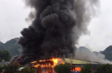Lạng Sơn: Cháy dữ dội tại chợ cửa khẩu Tân Thanh