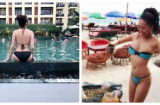 Trọn bộ ảnh Phi Thanh Vân lần đầu tự tin khoe vòng 3 'hơn mét' tại bể bơi