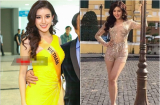 Á hậu Huyền My 'hớ hênh' để lộ miếng dán ngực kém duyên trong ngày đầu ra mắt tại Miss Grand International 2017