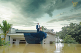 Chụp ảnh cưới khi lũ dâng ngập mái nhà: Độc đáo hay phản cảm?