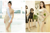 Chuẩn bị thi Hoa hậu thế giới, Hoa hậu Mỹ Linh vẫn lộ 'vong một nhỏ' khi nghiện diện kiểu trang phục này!