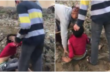Clip bé trai bị đánh 'lên bờ xuống ruộng' vì bẻ trộm ngô