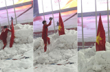 Hé lộ sự thật ẩn giấu về hành động gây xúc động của Duy Mạnh U23 Việt Nam cắm cờ trên tuyết