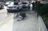 Nam thanh niên đốt xe máy vì bị phạt vi phạm giao thông