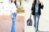 Quần jeans ống vẩy lên ngôi trong năm 2018