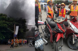 Cháy lớn ở công trường bệnh viện Việt Pháp, công nhân tháo chạy tán loạn