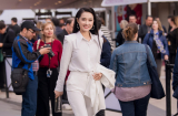 Nhã Phương cá tính với trang phục trắng toàn tập khi xuất hiện tại LHP Cannes 2018