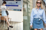 5 cách phối đồ tuyệt đẹp với chân váy jeans khiến các nàng diện hoài không chán