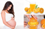 “Thời điểm vàng” để bà bầu uống nước cam giúp thai nhi tránh được dị tật não