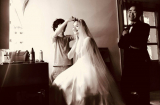 Á quân 'Next Top' Tuyết Lan và hôn phu cười hạnh phúc trong hậu trường chụp ảnh cưới