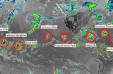 9 cơn bão xuất hiện cùng lúc, chuyên gia cảnh báo điểm “bất thường”
