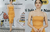 Hoa hậu Hương Giang diện đầm bó sát khoe vóc dáng cực nóng bỏng khiến 'vạn người mê'