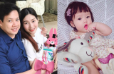 Hoa hậu Đặng Thu Thảo xúc động khoe con gái cưng 7 tháng tuổi đã biết gọi 'Ba'
