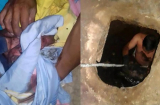 Em bé 20 ngày tuổi bị bỏ rơi dưới bể phốt được cứu sống kì diệu