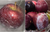 Dội nước nóng lên quả táo, hóa chất sẽ hiện RÕ MỒN MỘT, cách hay nhất để kiểm tra 'táo độc'