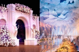 Ngất ngây với không gian tiệc cưới cực kì lộng lẫy xa hoa như cung điện Châu Âu của đám cưới Cao Bằng