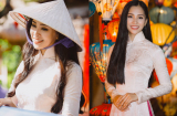 Hoa hậu Trần Tiểu Vy duyên dáng với áo dài, giới thiệu về Hội An ở Miss World 2018