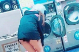 Vào cửa hàng tự giặt đồ, cô gái thản nhiên làm một hành động khiến nam thanh niên đỏ mặt