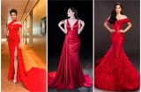 Top 11 mẫu váy đỏ ấn tượng nhất của sao Việt năm 2018