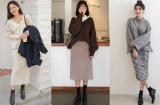 Áo len và chân váy suông - công thức hoàn hảo cho nàng nữ tính và thanh lịch