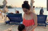 Bảo Trâm bầu vượt mặt vẫn diện bikini gợi cảm khi đi nghỉ dưỡng ở Singapore