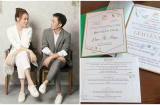 Cường Đô La - Đàm Thu Trang chính thức khoe thiệp cưới, thông báo ngày tổ chức đám cưới