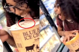 Vào siêu thị nhưng cô gái lại thản nhiên mở hộp kem rồi nếm thử khiến dân mạng 'dậy sóng'