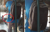 Nam sinh dùng hẳn ổ khóa 'siêu to' để khóa balo khi lên xe buýt