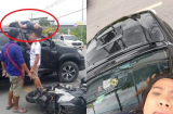 Bị xe tông bay lên nóc ô tô nhưng người phụ nữ vẫn bất chấp làm hành động này khiến ai cũng ngỡ ngàng