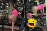 Vừa bước vào phòng tập gym, cô gái trẻ đã khiến mọi người phải quay mặt đi vì chiếc quần 'hở bạo'
