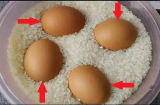 Vùi trứng vào thùng gạo thấy điều kỳ diệu xảy ra khiến ai cũng bất ngờ