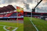 Trước trận gặp tuyển Việt Nam, đội chủ nhà Indonesia đã đặt những thứ này ở các góc sân để 'cầu may''