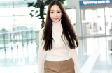 Park Min Young nhìn như 'nữ thần mùa thu' dù chỉ diện áo len cao cổ và quần ống rộng