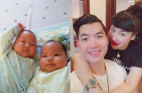 Trương Nam Thành lần đầu khoe ảnh cận mặt hai quý tử sinh đôi cực bụ bẫm khi tròn 3 tháng tuổi