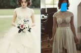 Đặt váy cưới tinh khôi trên mạng, cô dâu trẻ nhận về sản phẩm có thiết kế lạ lùng