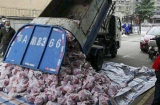 Vũ Hán: Dùng xe chở rác để giao thịt lợn cho người dân ở vùng dịch