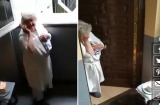 Giữa dịch Covid-19: Được hàng xóm đồng ca 'Happy Birthday', cụ bà 80 tuổi ở Tây Ban Nha xúc động rơi nước mắt