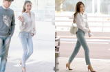 Học hỏi cách mix đồ với skinny jean vừa đẹp vừa hack dáng của sao Hàn