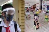 Học sinh đeo kính chắn giọt bắn đến trường: Bác sĩ cảnh báo nguy cơ ảnh hưởng thị lực