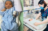 Bé sơ sinh bị bỏ rơi dưới hố ga sau đã có thể mở mắt sau 3 ngày điều trị tại bệnh viện