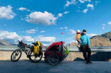 Mừng sinh nhật con gái, ông bố đơn thân đạp xe hơn 4.000km đến Tây Tạng
