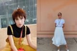 Học sao Việt 'đổi gió' phong cách cho những chiếc áo phông đơn điệu bằng các set đồ sau