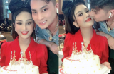 Lâm Khánh Chi được chồng trẻ hôn ở tiệc sinh nhật nhưng nhẫn kim cương khủng chiếm trọn spotlight