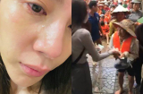 Thủy Tiên khiến fan xót xa khi đăng ảnh nước mắt đầm đìa giữa hành trình cứu trợ đồng bào miền Trung
