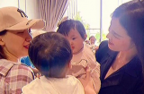 Khoảnh khắc hội ngộ của hai nhóc tỳ hot nhất showbiz, Hòa Minzy còn dành lời khen cho con gái Đông Nhi