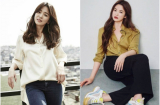 Song Hye Kyo chính là 'cao thủ' diện áo sơ mi, diện toàn kiểu đơn giản mà vẫn tỏa sáng