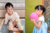 Đặng Thu Thảo khoe con trai dù mới gần 1 tuổi đã lớn bằng chị gái lên 3