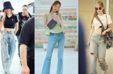 Học loạt chiêu nâng tầm sang xịn mịn của quần jeans từ sao Hàn để mặc đẹp ngày hè