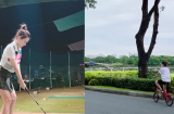 Mùa dịch không thể chơi golf, Midu đã khám phá ra môn tập mới rèn luyện vóc dáng